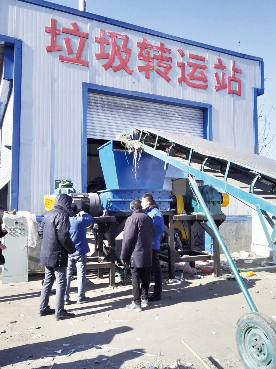 Animal Bones/All Kinds of Meat/Domestic Waste/Solid Waste Double Shaft Shredder Crusher