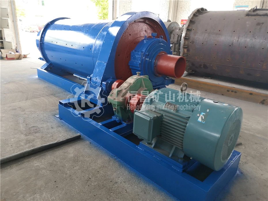 Small Capacity Gold Mining Wet Grinding Mill Machine 500kg Per Hour 600X1200 Horizontal Diesel Engine Ball Mill