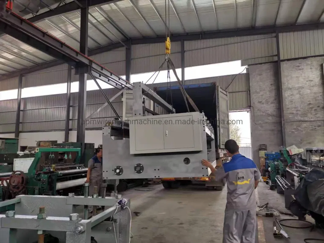 Powerful Hydraulic Semi Automatic Mining Vibrating Screen Crimped Wire Mesh Assembly Machine