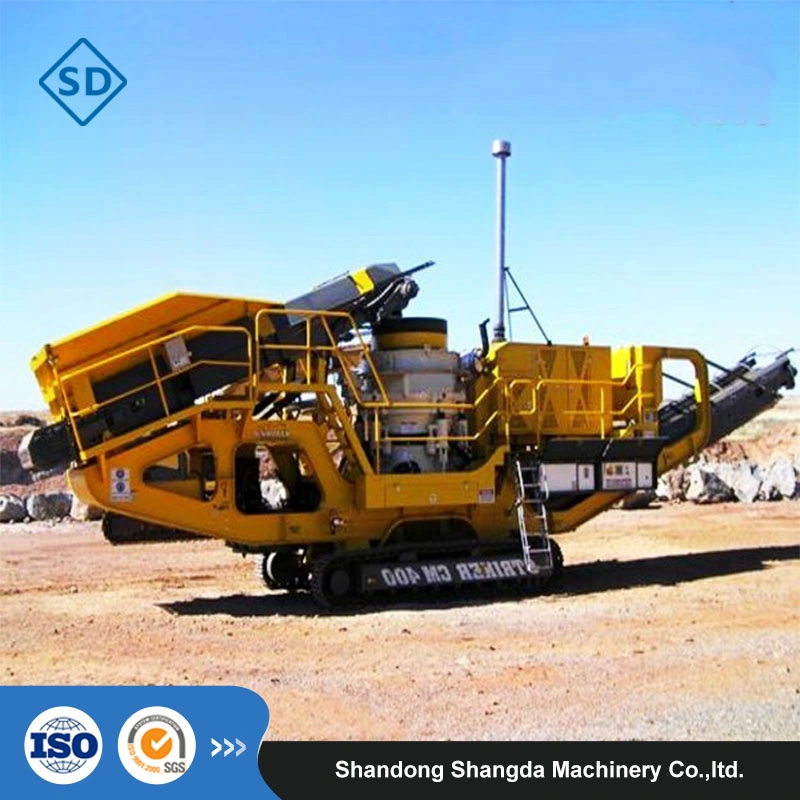 Mobile Aggregate Crushing Plant Mini Mobile Crusher for Limestone Granite/Black Stone