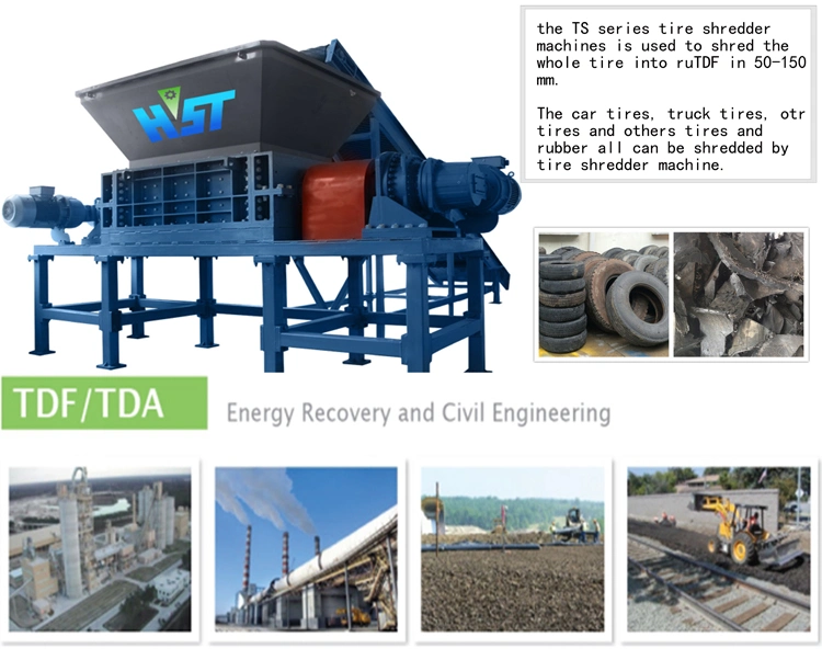 Tire Recycling Companies Tire Rasper Machine Waste Tire Shredding Business Used Tyre Crushing Cutting Machine Tyre Cracker