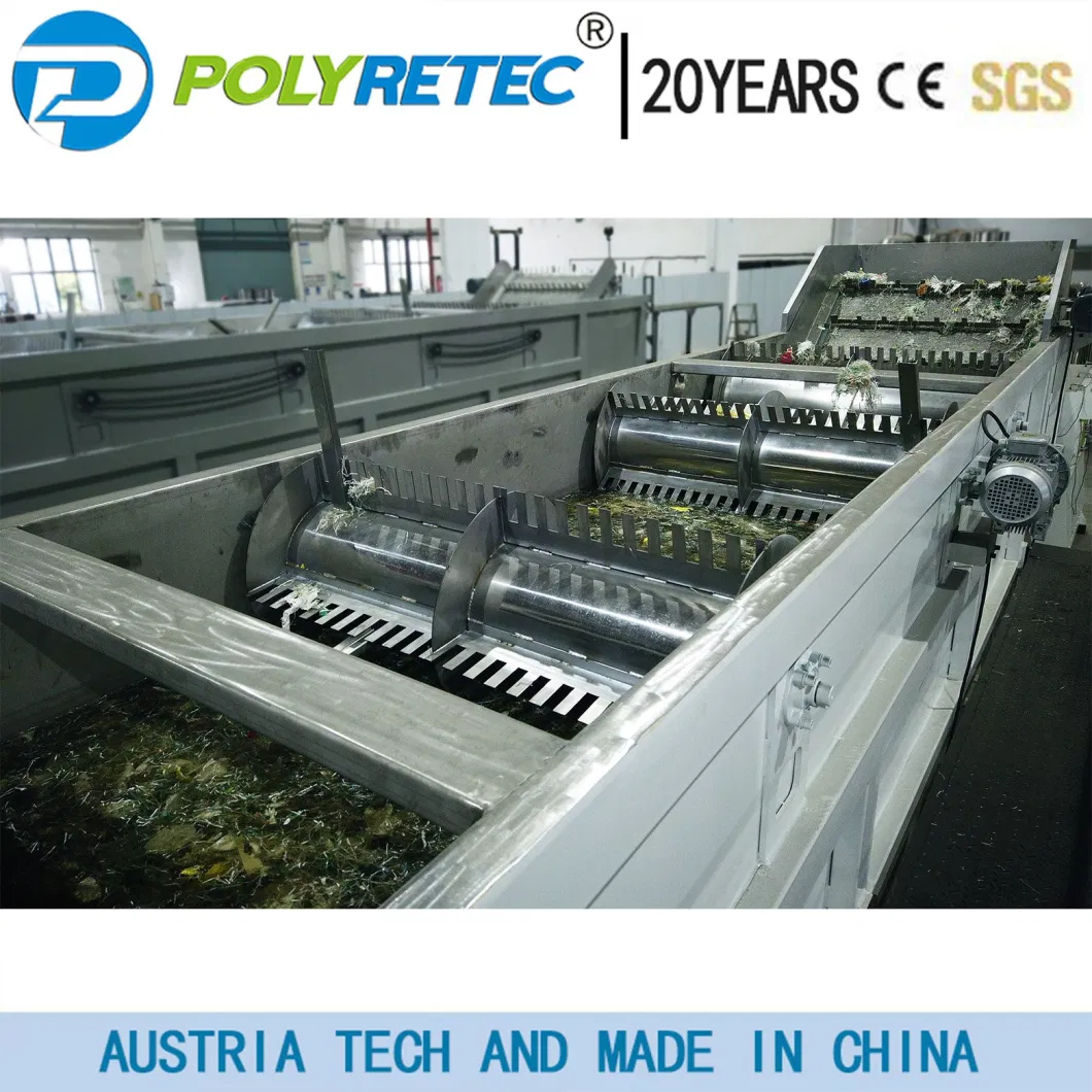 Plastic PP PE Pet Film Bags Bottle Crushing Washing Recycling Machine Line