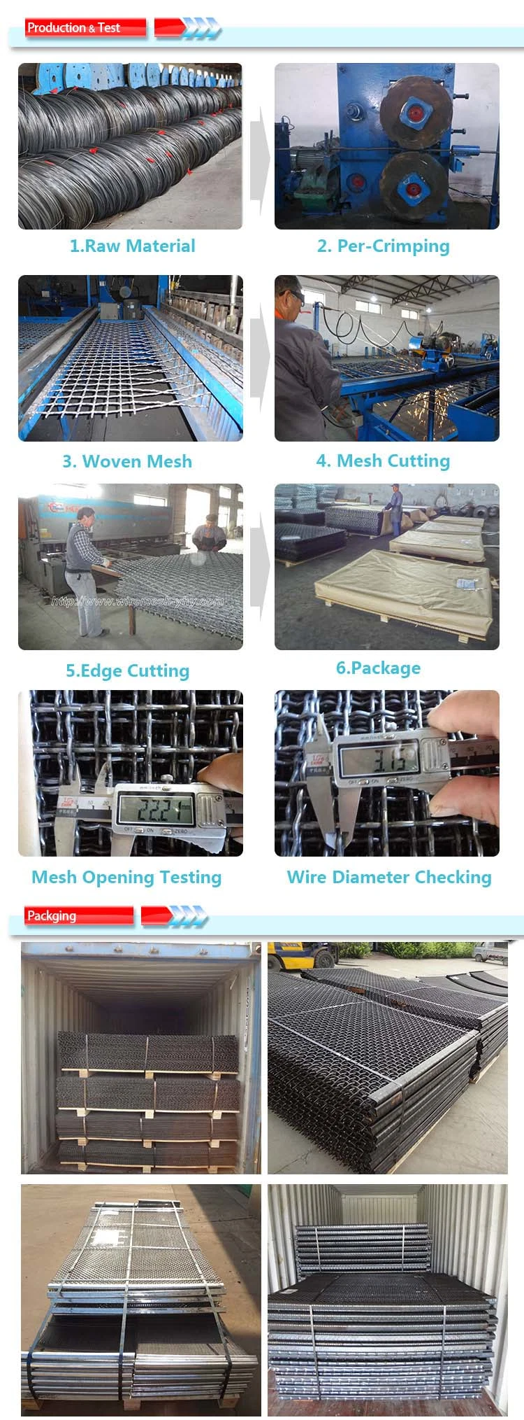 65mn Scalping Screen for Crusher Machine in Mine