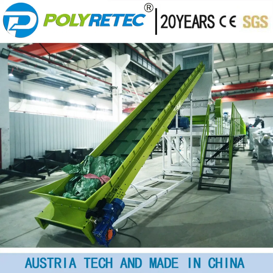 Plastic PP PE Pet Film Bags Bottle Crushing Washing Recycling Machine Line