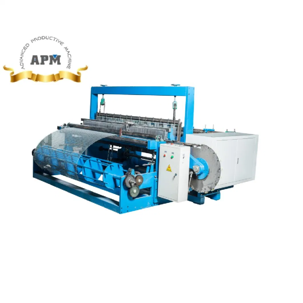 Powerful Hydraulic Semi Automatic Mining Vibrating Screen Crimped Wire Mesh Assembly Machine