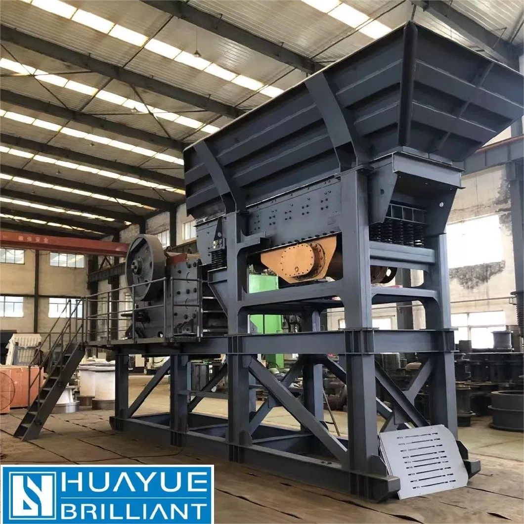 Mining Quarry Mobile Coal Rock Impact Stone Crushing and Sand Gravel Screening Plant Primary Concrete Waste Jaw Crusher for Sale