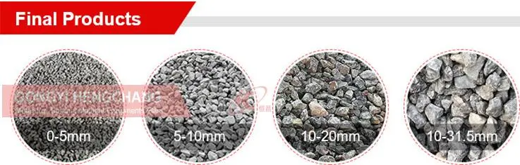 Small River Pebbles Impact Crusher with Diesel Engine