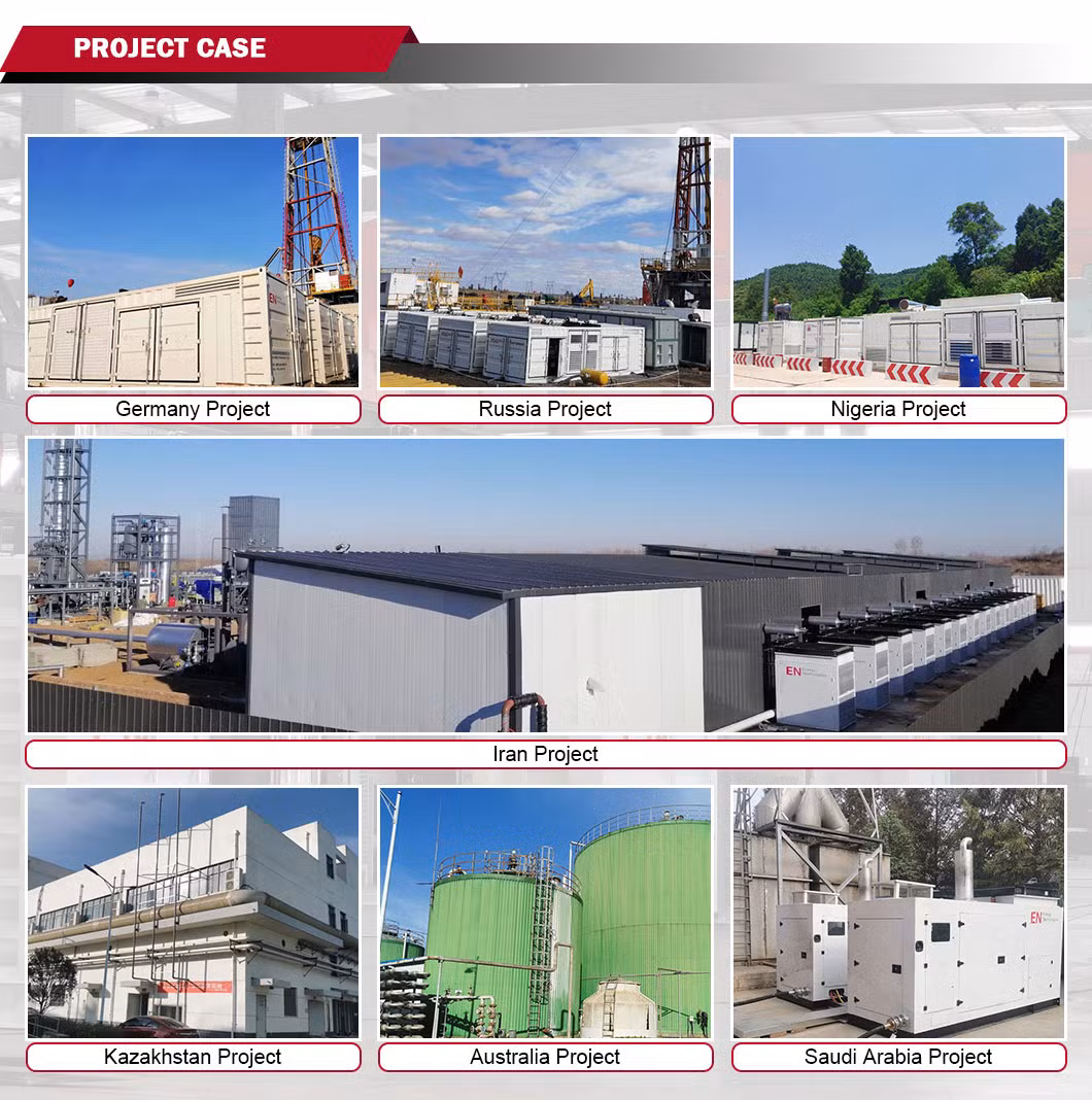 1500kw Natural/Biogas/Biomass/LPG/Propane/Methane/Hydrogen/High Power/Container/Dual Fuel/Sewage/Coke Gas Generator Set for Marine, Hospitals, Shopping Malls