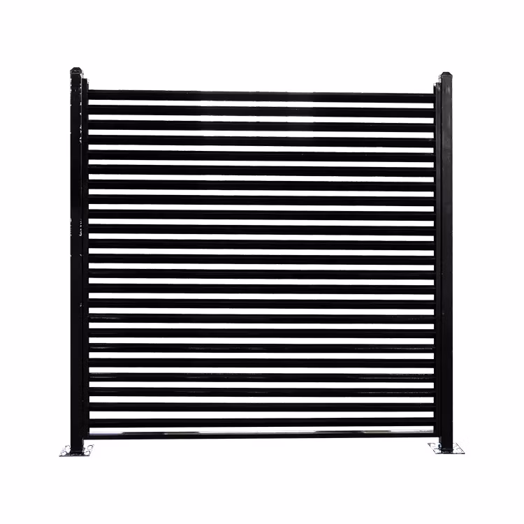 Simple Stainless Steel Fence Wrought Iron Metal Fence Gate