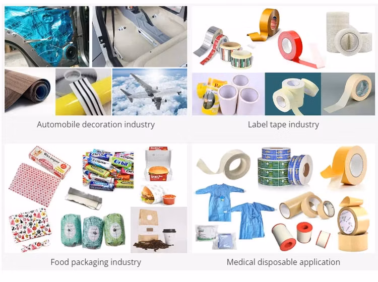 Hot Melt Coater Machine for Label Stock Hot Melt Coating Laminating Machine for Thermal Paper Tape