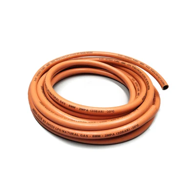 Braided EPDM/SBR Rubber LPG Gas Flex Cooker Connection Hose Pipe Price with ISO