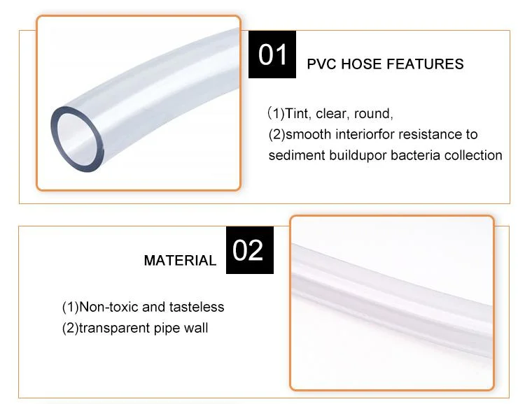 China Supply 2 -Inch PVC Flexible Clear Level Water Hose Pipe