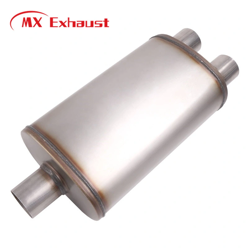 Universal Catback Down Pipe Oval Muffler Car Flexible Exhaust Pipe with Valve Control for Truck