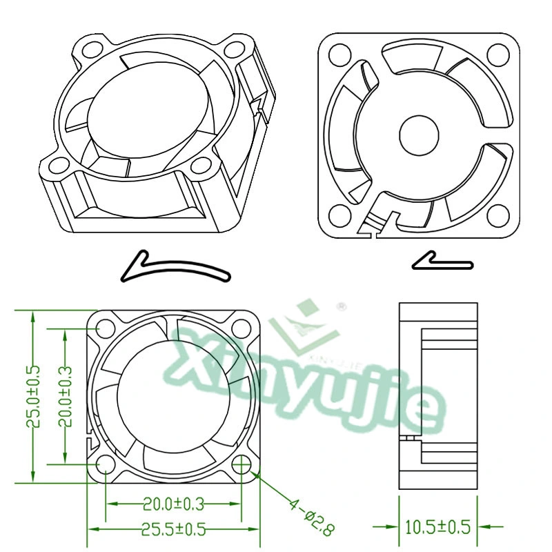 12V 24V Axial Flow Fan Ventilation Exhuast Cooling Fan