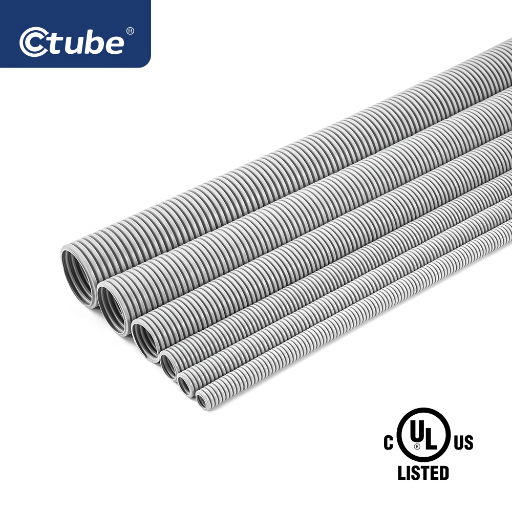 Ctube CSA cUL Approved Ent Conduit Grey Flex Pipe 1/2 Inch 2 Inch