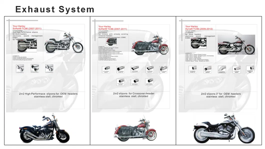 Factory Customized Steel Motorcycle Exhaust System for Pipe Silencing with Best Price