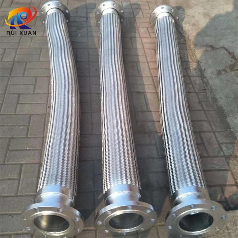 Heat Resistant Stainless Steel Braided Steam Gas Hose High Pressure Flexible Metal Hose Pipe