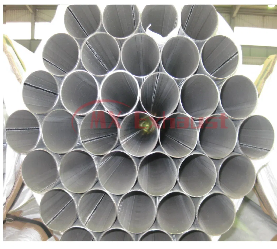 Professional Factory Dx53D/SA1d Round Straight Aluminized Steel Pipe with Aluminum Silicon Coating As120 for Exhaust Muffler Pipe System