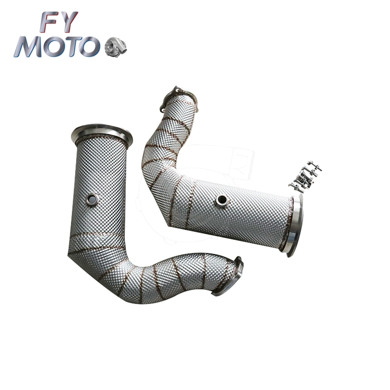 China Factory Cayenne Turbo S E-Hybrid with Heat Shield Catalytic Exhaust Downpipe