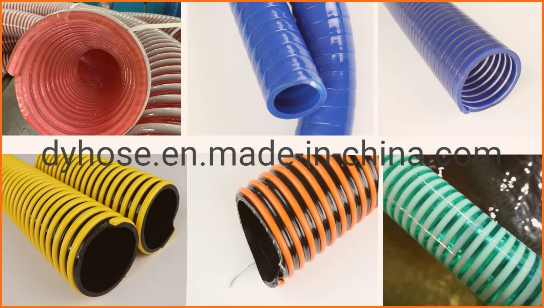 Flexible PVC Spiral Reinforced Water Suction Hose Pipe 1inch 2 Inch 4 Inch 6inch