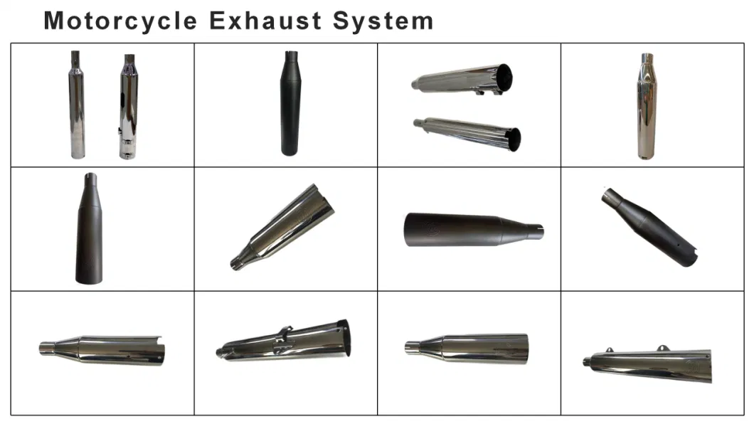 Motorcycle Muffler Exhaust for Motorcycle Pipe Part with ISO9001 Certificate