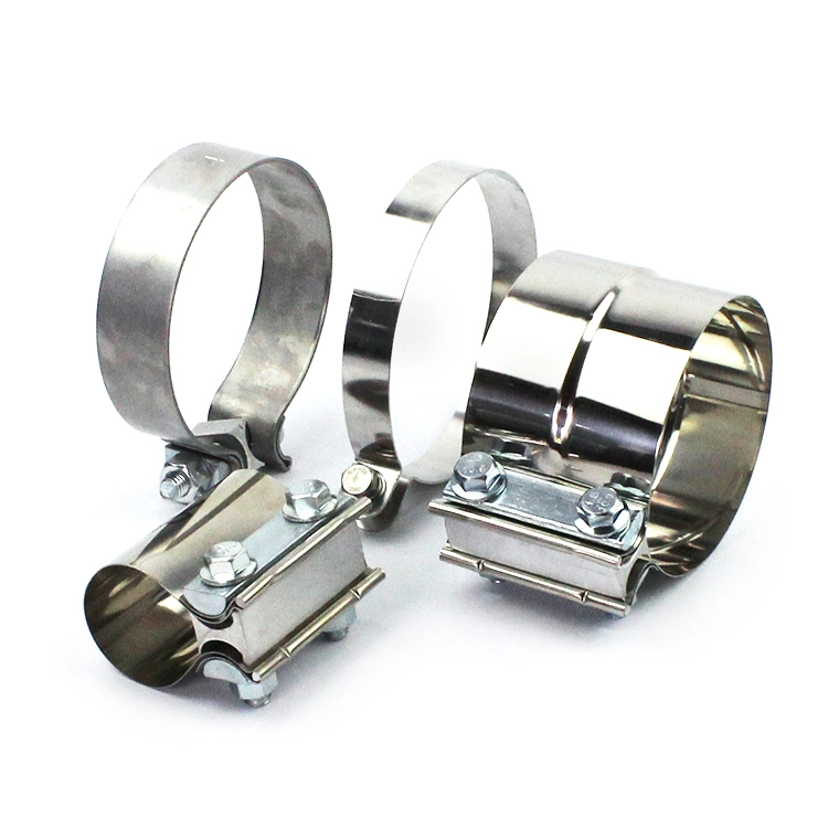 4-Inch 304 Stainless Steel Exhaust Pipe Accuseal Flat Band Clamp