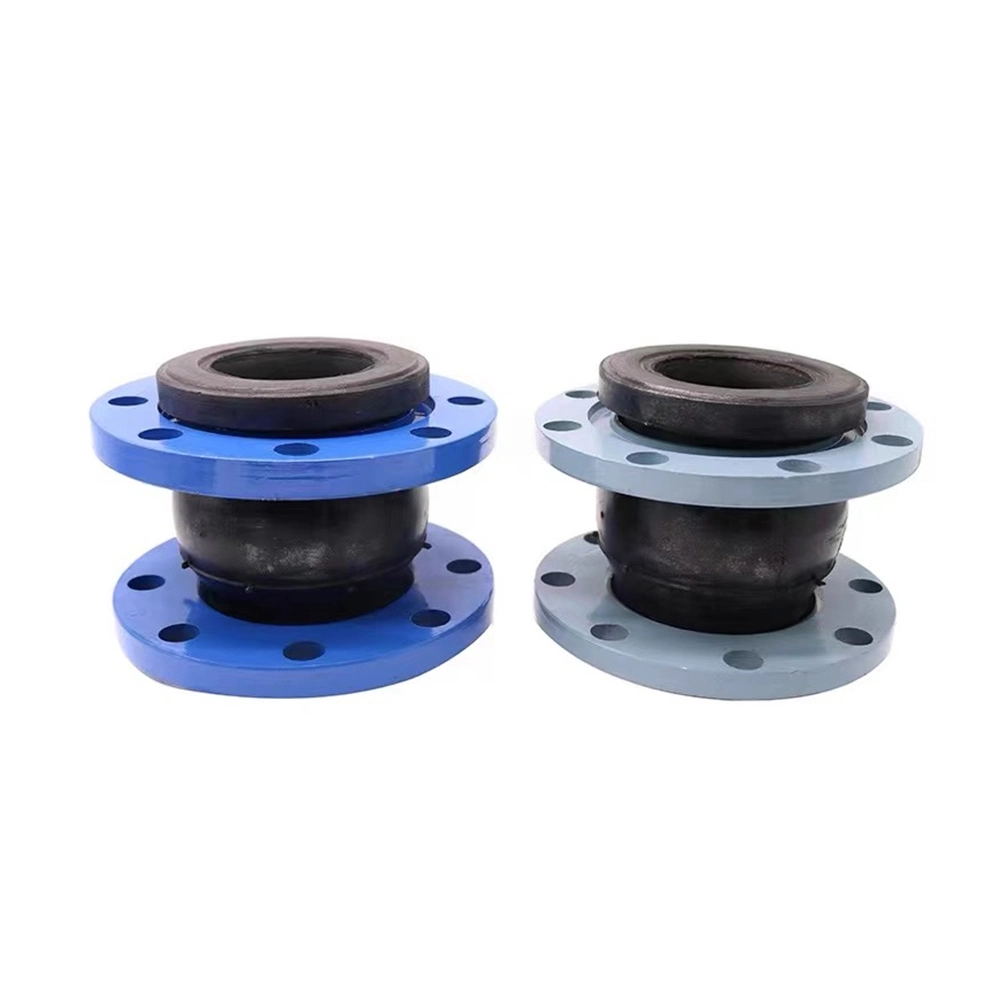 DN200 Pn16 DIN Forged Carbon Steel EPDM Flexible Soft Connection Flanged Single Sphere Rubber Expansion Joint