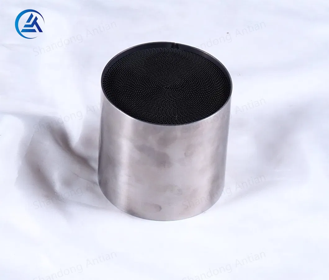 4&quot; Inch High Flow Stainless with Sensor Round Type Metal Metal Universal Catalytic Converter