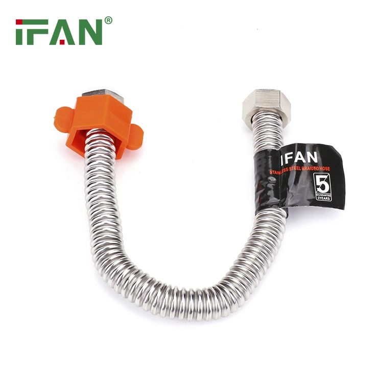 Ifan OEM Flexible Metal Hose Silver Water Stainless Steel Corrugated Pipe