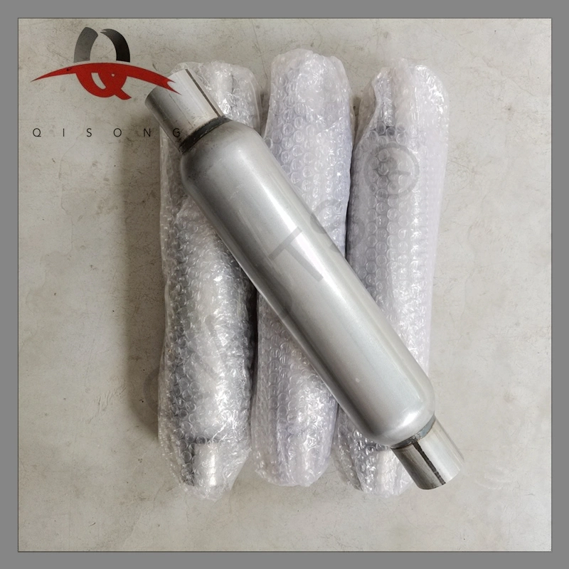 [Qisong] Stainless Steel Exhaust Pipe Hotdog Universal Muffler