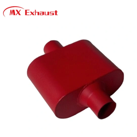 Customized Auto Parts Performance Exhaust Racing Muffler for Car 4&quot;X 9&quot; Oval Customized Painting Process