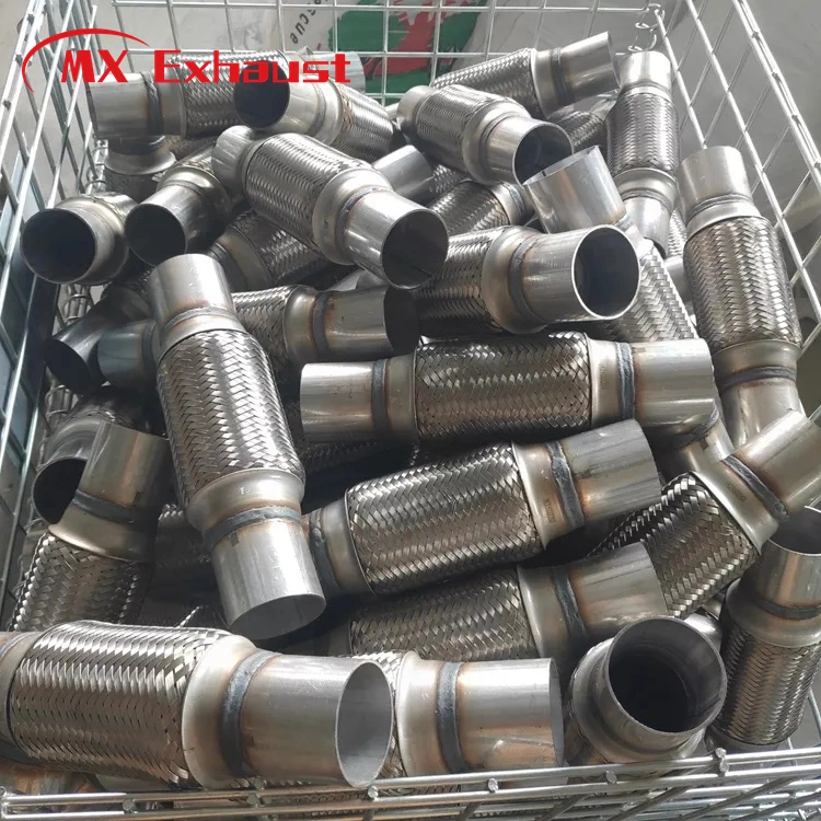 Exhaust Bellows Car Exhaust Flex Mesh Pipe with Extension Tube