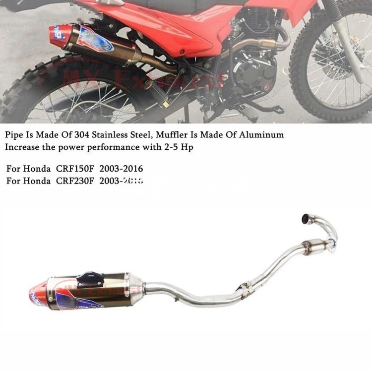 Motorcycle Exhaust Muffler + Front Link Pipe Tubo Escape Moto System for Honda Crf150 Crf230 Crf250 Crf150f Crf230f 2003 - 2016