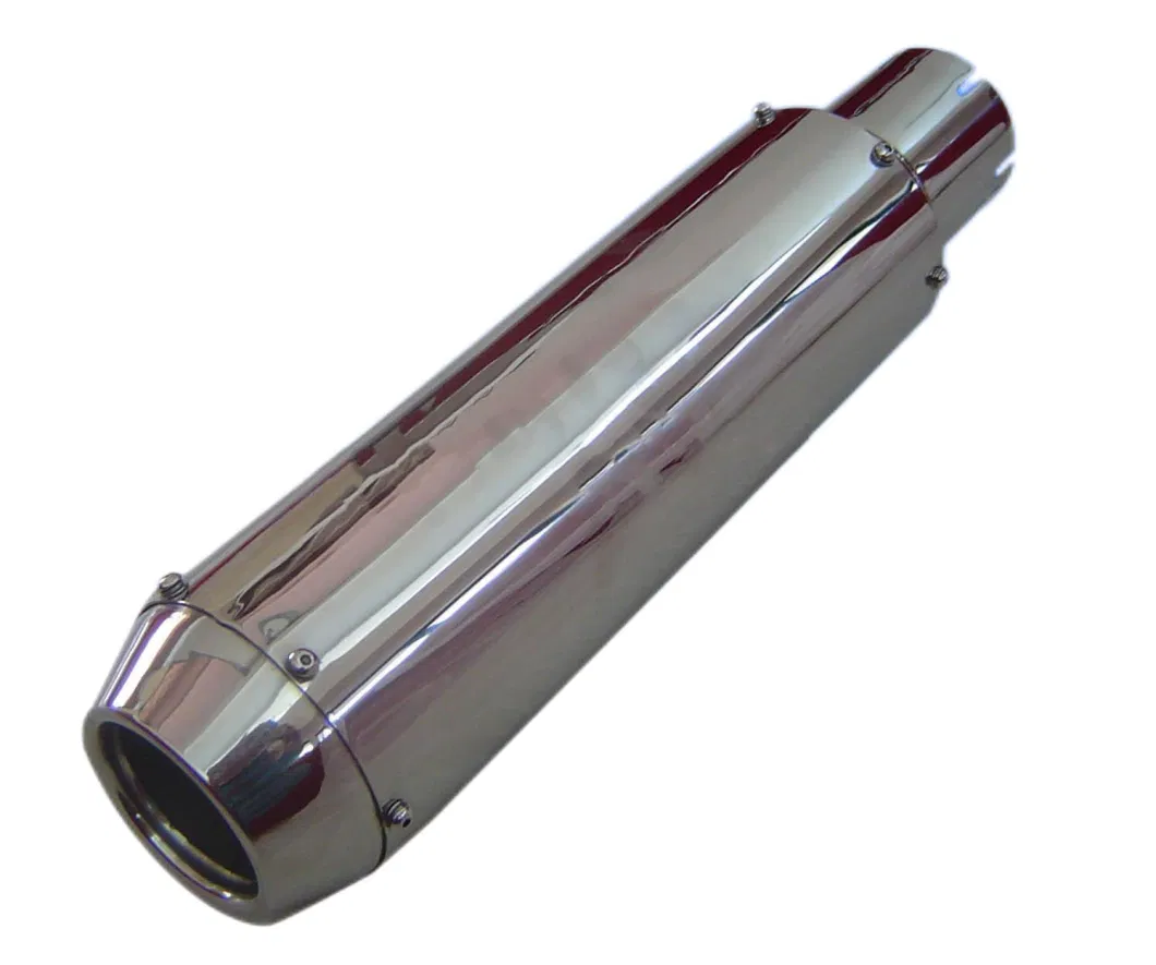 Round SS304 Stainless Steel Caliber Universal Racing Exhaust Pipe Silencer Muffler with Best Price