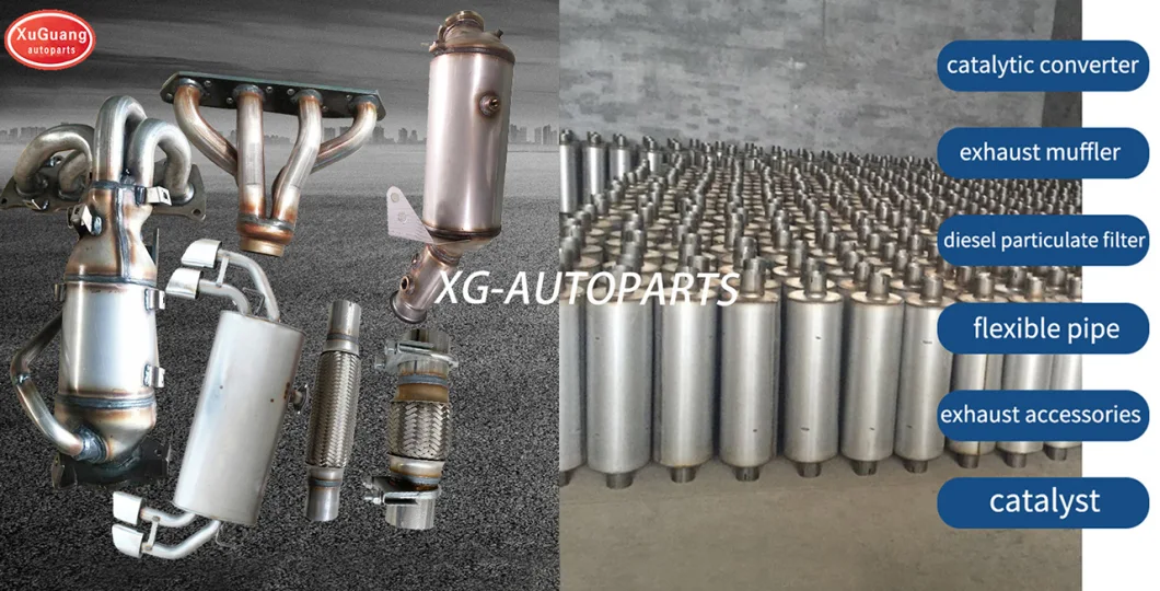 Auto Spare Part Exhaust System 45*200*300mm Inner and Outer Inside and Outside Braid Bellow Flexible Pipe