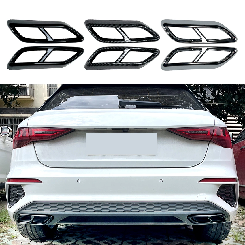 AMP-Z Car Exhaust Pipe Cover for Audi A3 8y S Line Sportback Sedan 2021+