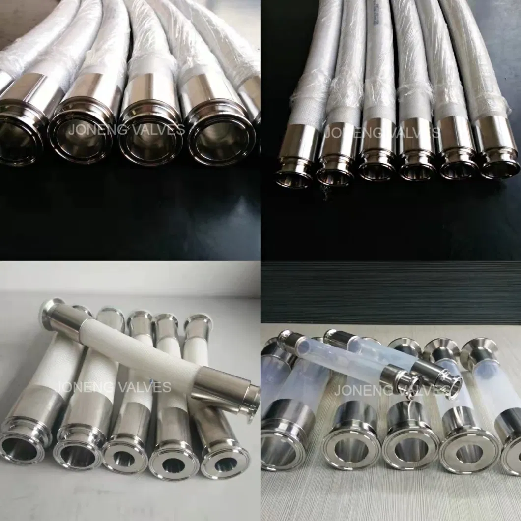 Stainless Steel Sanitary Universal Braided Double Layers Exhaust Pipe with Clamp End