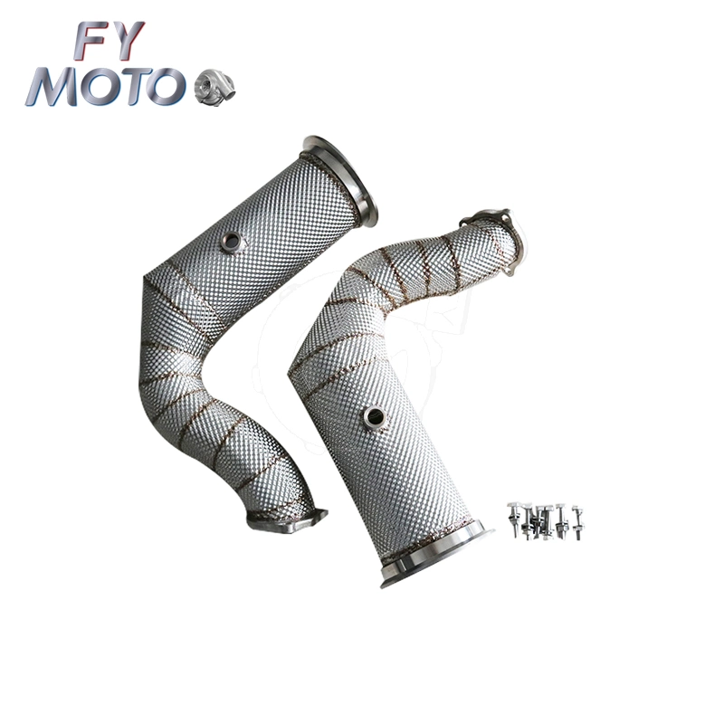 China Factory Cayenne Turbo S E-Hybrid with Heat Shield Catalytic Exhaust Downpipe