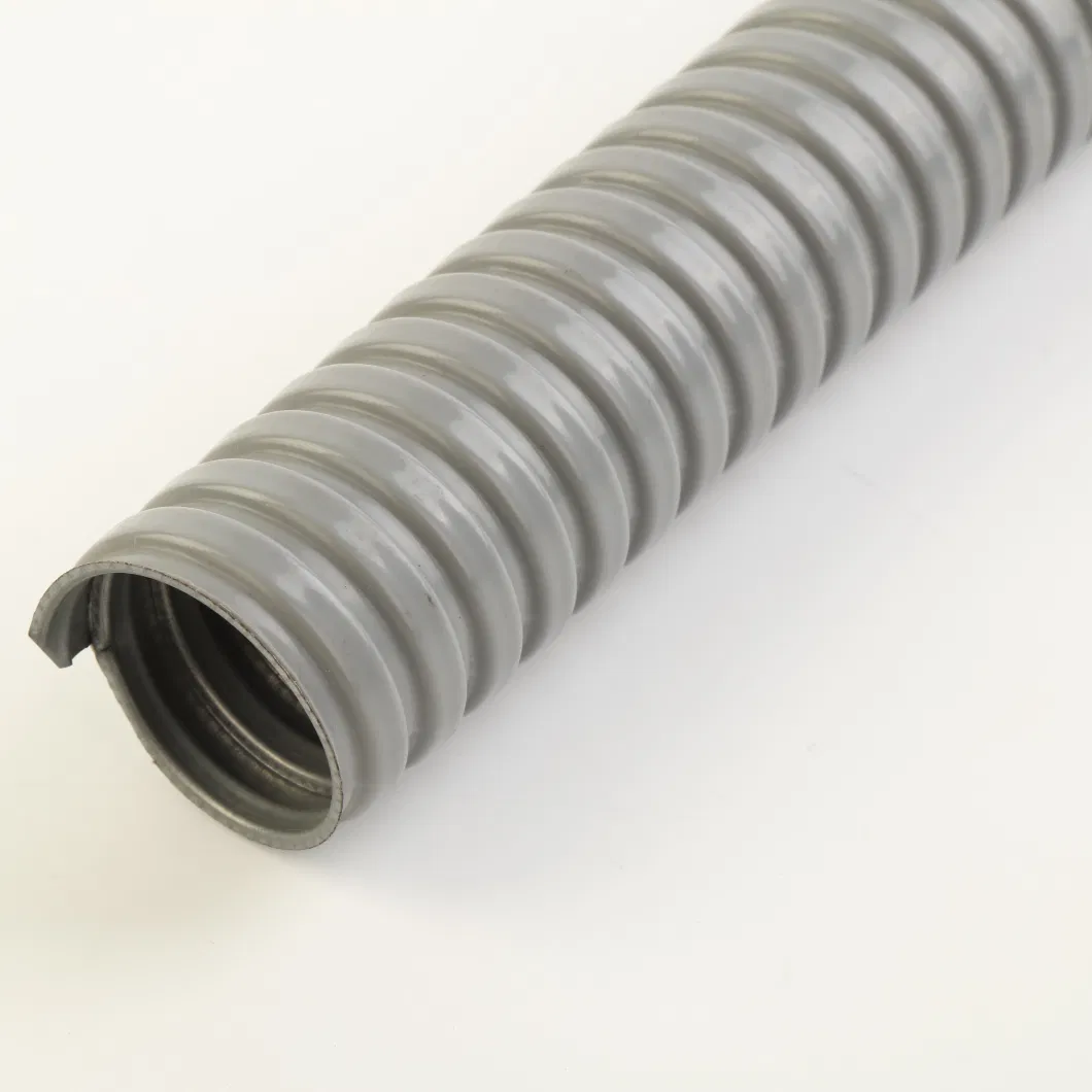 PVC Coated Galvanized Steel Electrical Cable Liquid Tight Metallic Flexible Metal Pipe