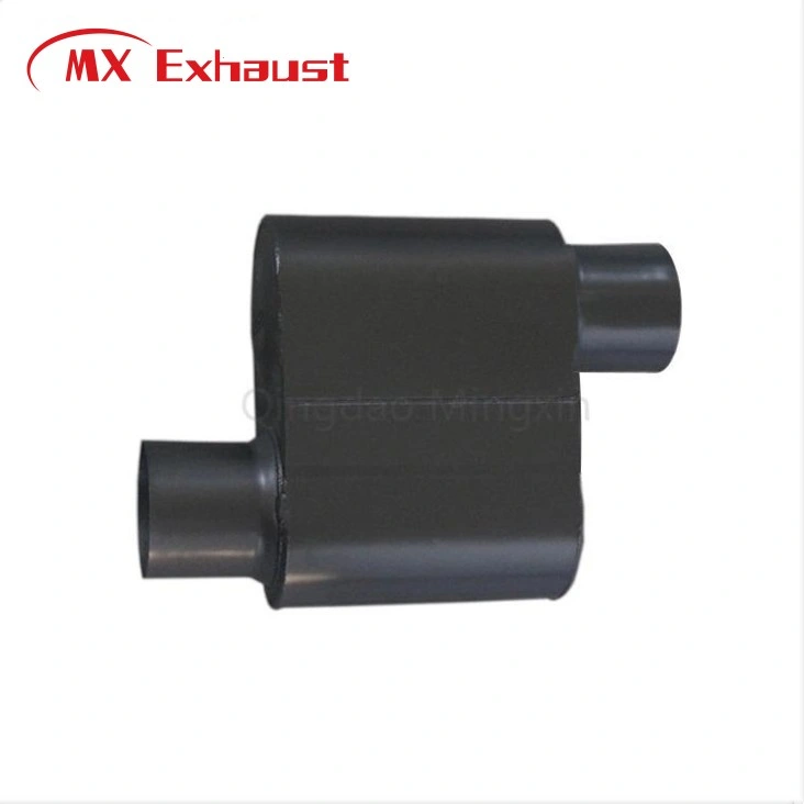 China Export Hot Sale Race Mufflers Accessories Black Painted Car Exhaust Pipes Muffler Customized Painting Process