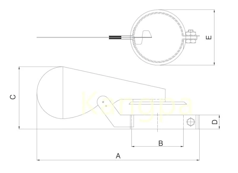 Rain Cap Generator Exhuast Hat for Water Proof for Yunnei Power Set