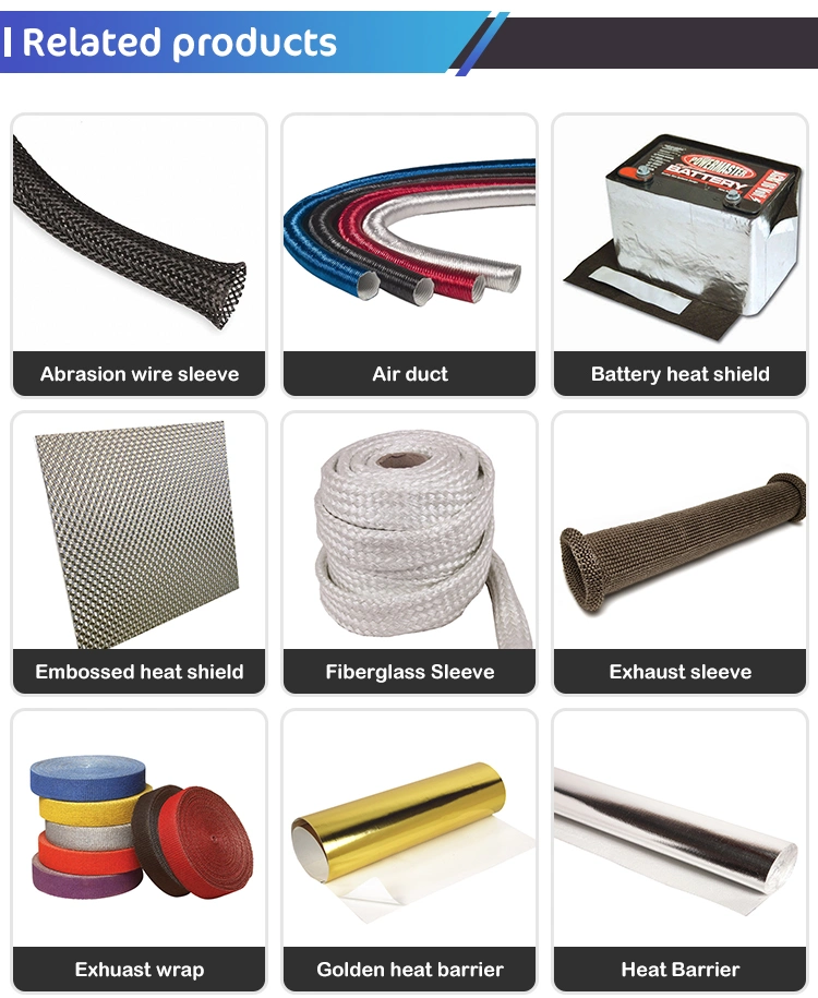 Exhaust Pipe Insulation Materials High Temperature Resistant Insulator Lava Rock Fiber Extreme Heat Protection Basalt Fiber Sleeve