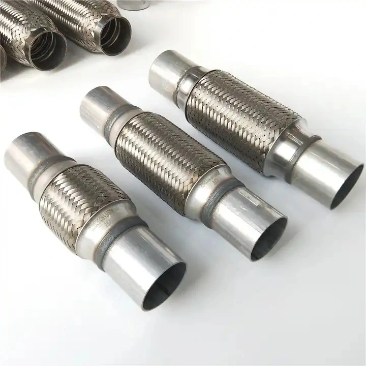 Stainless Steel Exhaust Flexible Pipe Soft Connection with Braided Catalytic Converter