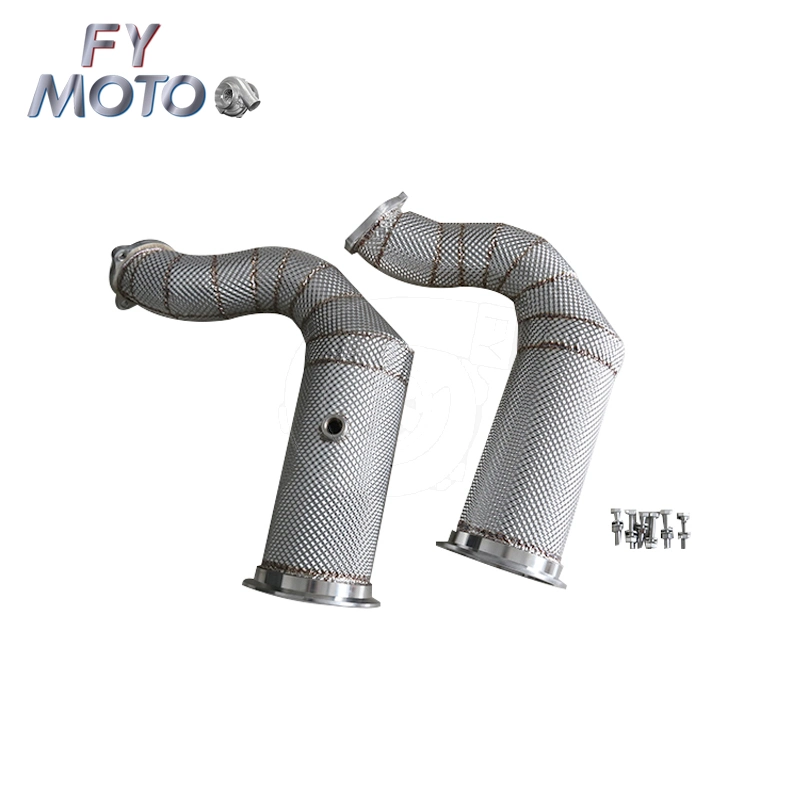 China Factory Cayenne Turbo S E-Hybrid with Heat Shield Catalytic Exhaust Downpipe