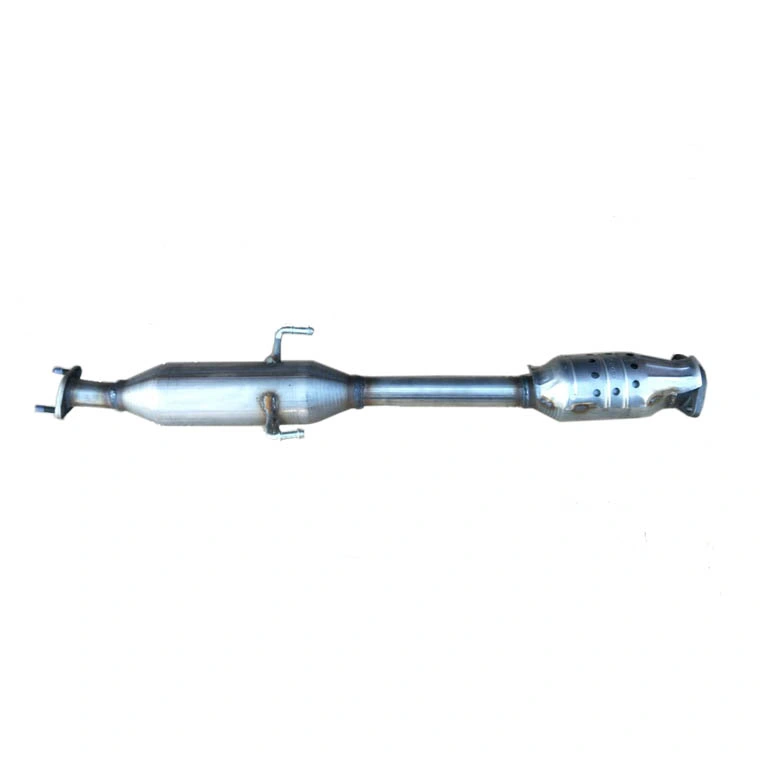 Deleville High Performance Three-Way Catalytic Converter with Exhaust Pipes