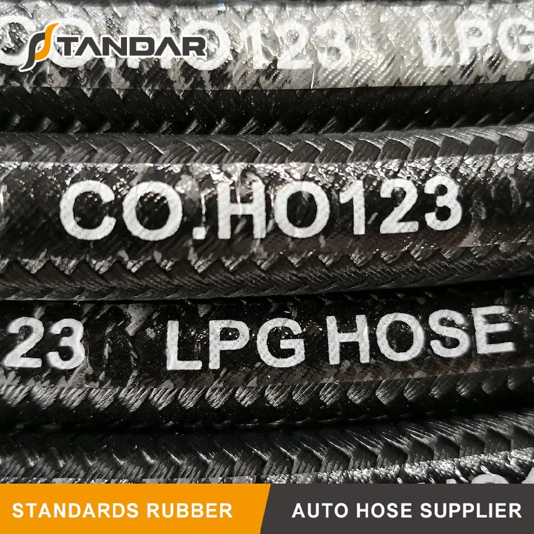 SAE100 R5 Flexible Steel Wire Braided Reinforced Propane Rubber LPG Natural Gas Flex Hose Pipe