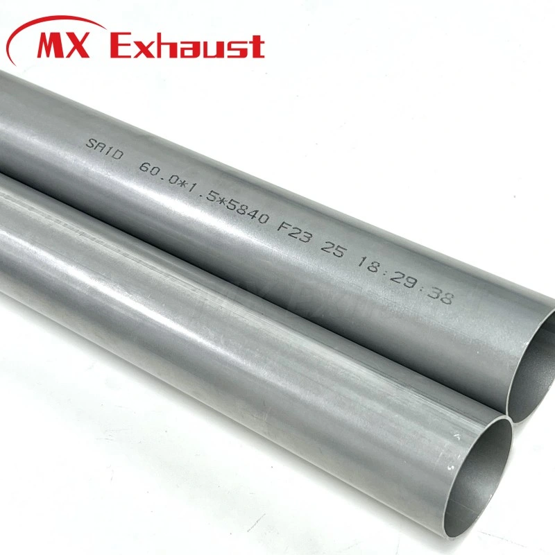 High Quality Muffler Tube Sliencer Tubo Exhaust Pipe ERW Aluminized Steel Tubing