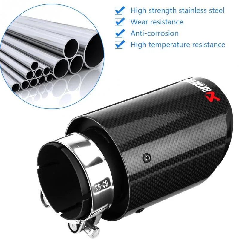 Hot Sales Exhaust Tail Pipe/Exhaust Carbon Fibler Muffler Tips/Tail Pipes with Titanium Blue Color