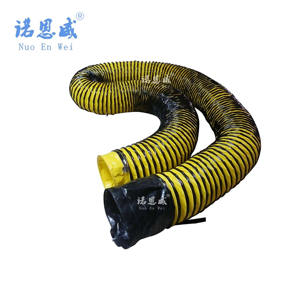 100mm-1500mm Fireproof Negative Pressure Flexible Ventilation Air Duct Air Conditioning PVC Duct Exhaust Flexible Pipe