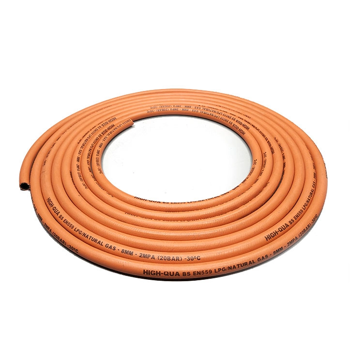 Braided EPDM/SBR Rubber LPG Gas Flex Cooker Connection Hose Pipe Price with ISO